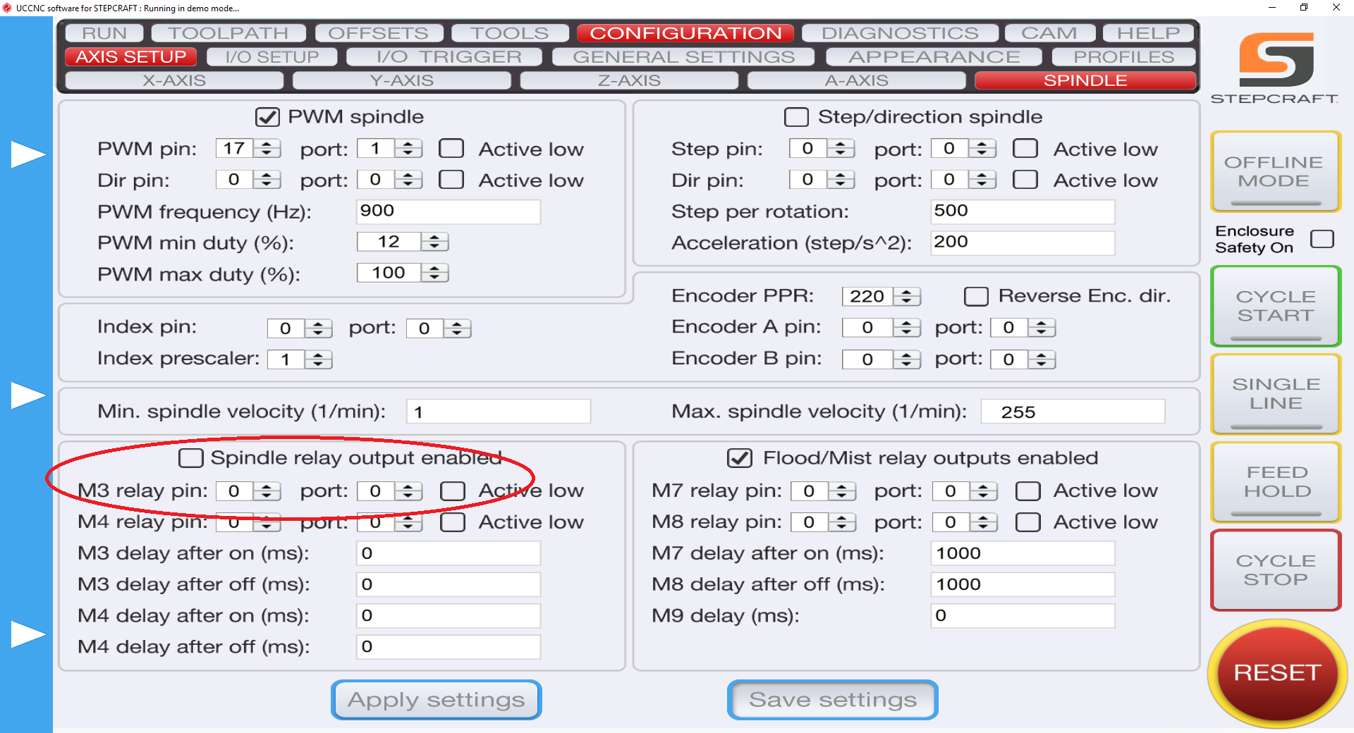 Pin setting перевод